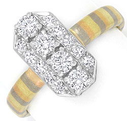 Foto 1 - Brillant-Diamant-Ring Platin Rotgold-Gelbgold Graugold, R1779
